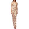 meilun Three-Dimensional Flower Dress Sheath French Light Luxury Senior Celebrity Banquet Gowns(B-champagne)