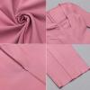 meilun Long Sleeve Formal Gowns Prom Evening Dress Fall Winter Wrap Bandage Dress for Wedding Guest(A-pink)
