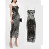 meilun Sparkly Women’s Spaghetti Strap Sequins Dresses Formal Evening Gowns Dress Holiday Maxi Dress(A-black)