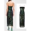 meilun Sparkly Women’s Spaghetti Strap Sequins Dresses Formal Evening Gowns Dress Holiday Maxi Dress(A-green)