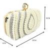 meilun Women’s Pearl Clutch Purses Glliter Banquet Handbag Evening Bags(Gold 1)