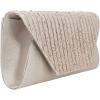 meilun Women’s Pearl Clutch Purses Glliter Banquet Handbag Evening Bags(Y4 Beige)