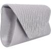 meilun Women’s Pearl Clutch Purses Glliter Banquet Handbag Evening Bags(Y4 Silver)