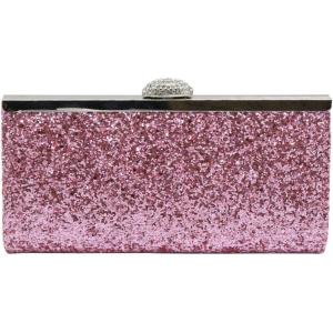 meilun Women’s Pearl Clutch Purses Glliter Banquet Handbag Evening Bags(Y2 Pink)