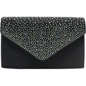 meilun Women’s Pearl Clutch Purses Glliter Banquet Handbag Evening Bags(Y3 Black)