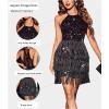 Halter Cocktail Dresses Flapper Dresses 1920s Gatsby with All-Over Fringe Mini Dresses Prom Party Dress
