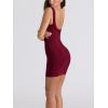 meilun Bodycon Bandage Dress Women’s Classic Strap Pencil Cocktail Party Club Mini Dress(Wine)