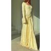 Lace-Trimmed Long-Sleeved Maxi Dress Elegant Autumn/Winter Casual Dress
