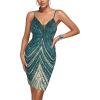 Sexy Sequin Cocktail Dresses Flapper Dresses 1920s Gatsby Mini Prom Party Dress
