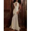 meilun Sleeveless Maxi Dress Mesh Panel-Seamed Bodycon Skirt with French-Style Tailoring(Yellow)