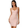 meilun Bodycon Bandage Dress Women’s Classic Strap Pencil Cocktail Party Club Mini Dress(Rosegold)