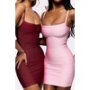 meilun Bandage Mini Dress Casual Strappy Classic Strapless Party Dress(Wine)
